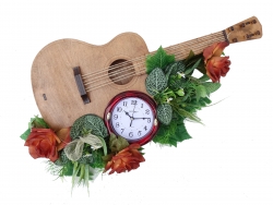 Гітара + годинник +композиція 63*44*9